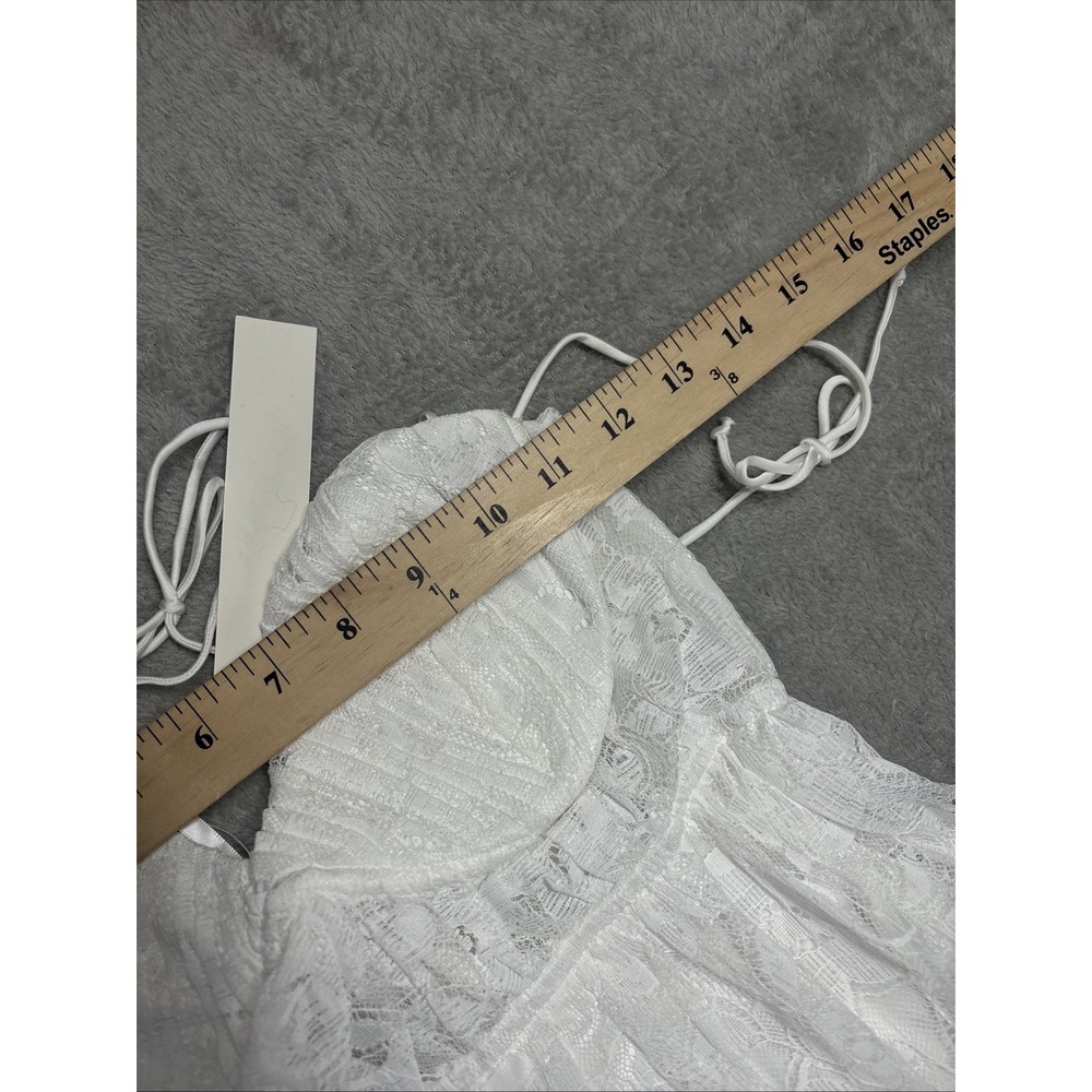 NWT For Love and Lemons Lorena Maxi Dress White Lace Size Small - Picture 9 of 15